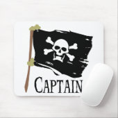 Tapis De Souris Capitaine de jolly roger (Avec souris)