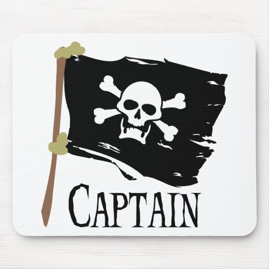 Tapis De Souris Capitaine de jolly roger (Devant)