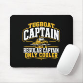 Tapis De Souris Capitaine de remorqueur drôle (Avec souris)