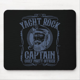 Tapis De Souris Capitaine de yacht rock drôle de musique de fête d