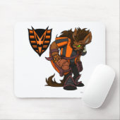 Tapis De Souris Capitaine hanté 1 d'équipe en bois (Avec souris)