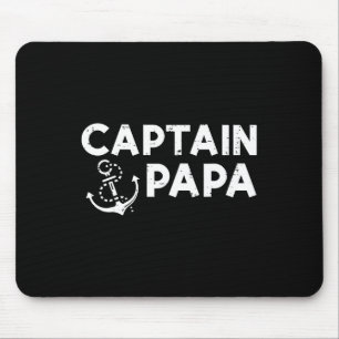 Tapis De Souris Capitaine Papa Bateau Propriétaire Famille Fête de