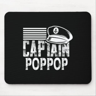 Tapis De Souris Capitaine Poppop - Voile Capitaine Chapeau Proprié