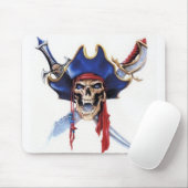 Tapis De Souris capitaine scull (Avec souris)