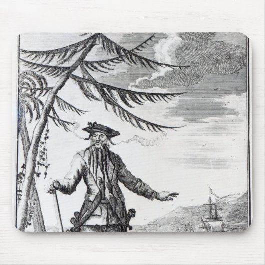 Tapis De Souris Capitaine Teach, généralement appelé Blackbeard (Devant)