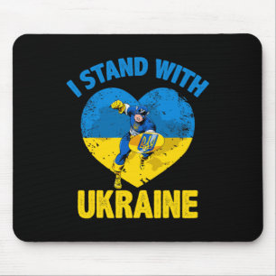 Tapis De Souris Capitaine Ukraine Soutien Drapeau Ukrainien Je Sui