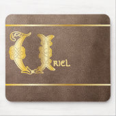 Tapis De Souris Capitale décorative du 16e siècle Celtic Knot U (Devant)