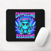 Tapis De Souris Cappuccino Ino Brainrot Italian Meme (Avec souris)