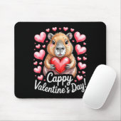 Tapis De Souris Cappy Valentine’s Day Cute Capybara Heart Design P (Avec souris)