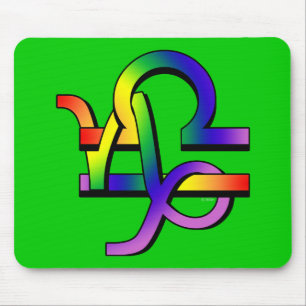 Tapis De Souris Capricorne et Balance de GLBT