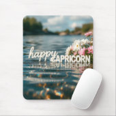 Tapis de souris Capricorne heureux (Avec souris)