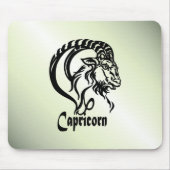 Tapis De Souris Capricorne la Chèvre de Mer Zodiaque Vert (Devant)
