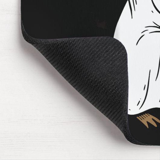 Tapis De Souris Capy-boo-ra Cappy Halloween Funny Capybara Costume (Coin)