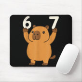 Tapis De Souris Capybara 67 Meme Six Seven Funny  (Avec souris)