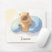 Tapis de souris Capybara Adorable  (Avec souris)