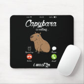 Tapis De Souris Capybara Appelle Capibara Rodent Amoureux des anim (Avec souris)