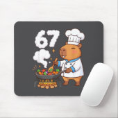 Tapis De Souris Capybara Chef 67 Six Seven Funny Brain Rot Meme Gr (Avec souris)