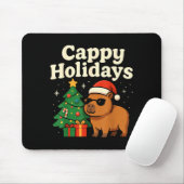 Tapis De Souris Capybara Christmas Shirt, Funny Capy Holidays (Avec souris)