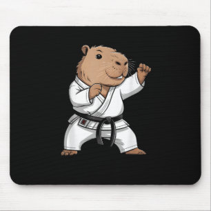 Tapis De Souris Capybara d'arts martiaux drôle de karaté Taekwondo