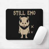 Tapis De Souris Capybara Emo Goth Punk Toujours Emo  (Avec souris)