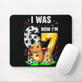 Tapis De Souris Capybara Football Anniversaire J'avais 6 ans Maint (Avec souris)