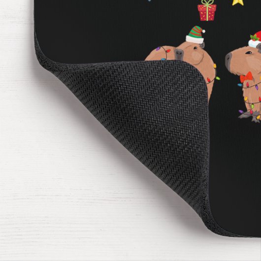 Tapis De Souris Capybara Joyeux Noël Capybaras Lover Casquette amu (Coin)
