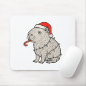 Tapis De Souris Capybara Smoking Christmas Ugly Cigarette Gen Z  (Avec souris)