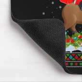 Tapis De Souris Capybara Xmas Pajamas Ugly Santa Riding Capybara C (Coin)