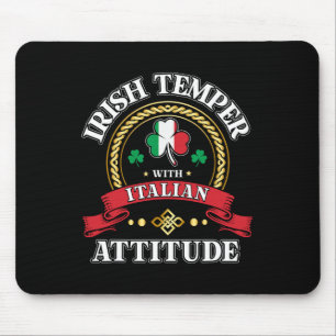 Tapis De Souris Caractère Irlandais Attitude Italienne Fête St Pat