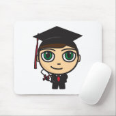 Tapis De Souris Caractère Mousepad d'obtention du diplôme (Avec souris)