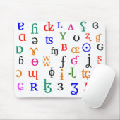 Tapis De Souris Caractères d'IPA (Avec souris)