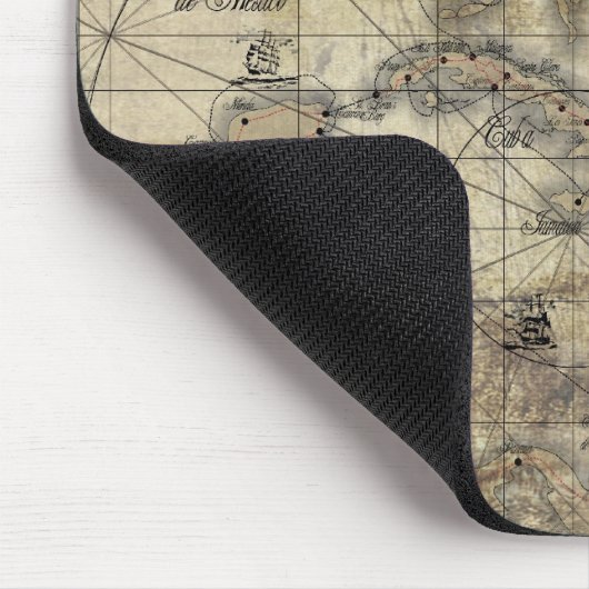 Tapis De Souris Caraïbes - ancienne carte (Coin)