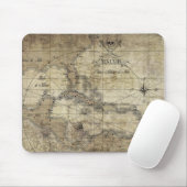 Tapis De Souris Caraïbes - ancienne carte (Avec souris)