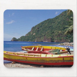 Tapis De Souris Caraïbes, BWI, Sainte-Lucie, voiliers, Soufriere.