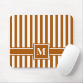 Tapis De Souris Caramel Grille moderne avec Monogramme (Avec souris)