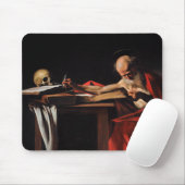 Tapis De Souris Caravaggio - écriture de Jerome de saint (Avec souris)