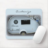 Tapis De Souris Caravane en teardrop simplifiée roulette gypsy (Avec souris)