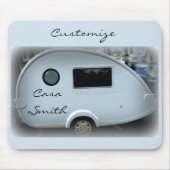 Tapis De Souris Caravane en teardrop simplifiée roulette gypsy (Devant)