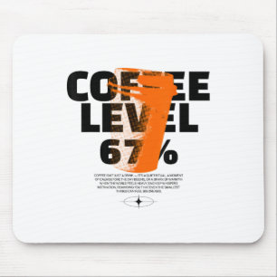 Tapis De Souris Carburant du matin Café Rétro 67 Tasse Motivation