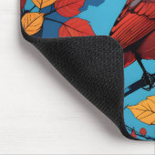 Tapis De Souris Cardinal en Automne (Coin)