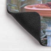 Tapis De Souris Cardinal en bleu Birdbath (Coin)