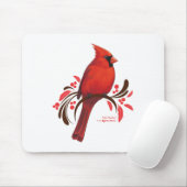 Tapis De Souris Cardinal masculin (Avec souris)