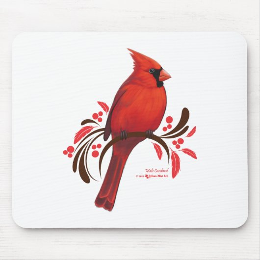Tapis De Souris Cardinal masculin (Devant)