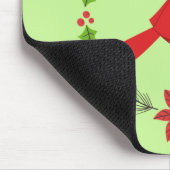 Tapis De Souris Cardinal Rouge Cardinal Cardinal aux Fleurs (Coin)