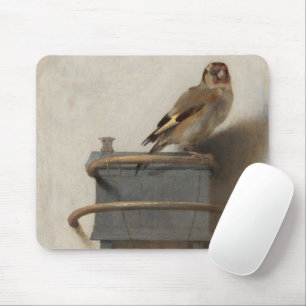Tapis De Souris Carel Fabritius, The Goldfinch - 17th C. Fine Art