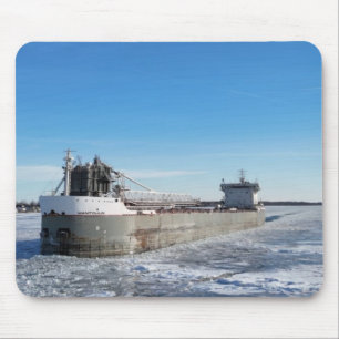 Tapis De Souris Cargo d'hiver Manitoulin Grands Lacs Navire