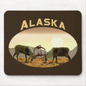 Tapis De Souris Caribou Duel - Alaska (Devant)