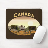 Tapis De Souris Caribou Duel - Canada (Avec souris)