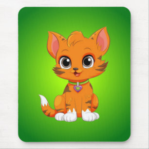 Tapis De Souris Caricature adorable de chat
