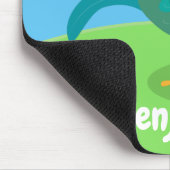 Tapis De Souris Caricature amusante du coq à rames (Coin)